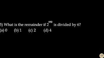 What is the remainder if 2^192 is divided by 6