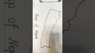 Map of nepal made by brother 🙌#nepal #map