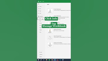 Recover Unsaved Workbooks in Excel‼️ #excel