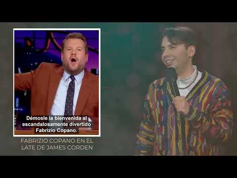 Rutina Fabrizio Copano en Late de James Corden  (subtítulo español)