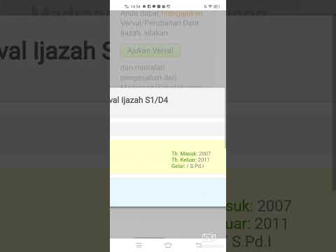 CARA VERVAL IJAZAH