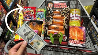 $100 BUDGET FIREWORK SHOPPING!! (Little J's Fireworks)
