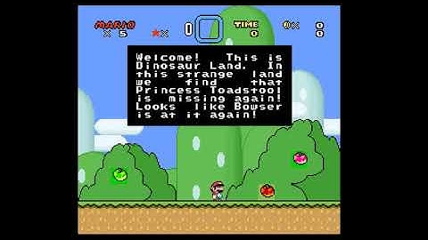 Super Mario World custom world map