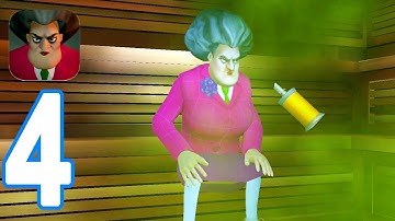 Scary Teacher 3D - Flame Game & Sticky Mess & Sauna Walkthrough Gameplay Part 4 (iOS, Android)