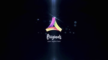 2865  -  Glossy Silver Gold particle Logo Reveal animation intro opener