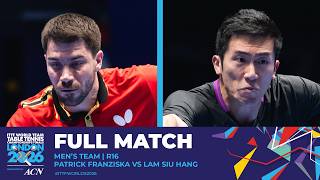 FULL MATCH | Patrick Franziska vs Lam Siu Hang | MT - R16