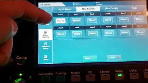 Allen & Heath SQ5 Mix Output Configuration