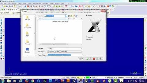 HOW TO IMPORT AUTOCAD FILES INTO MASTERCAM SOFTWARE