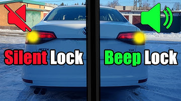 Enable/disable car lock/unlock beep on Volkswagen/Audi (VW jetta) . Lock accoustic confirmation