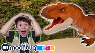 GIANT T-Rex \& Surprise Egg Toys! @TRexRanch | Jurassic TV | Dinosaur Videos