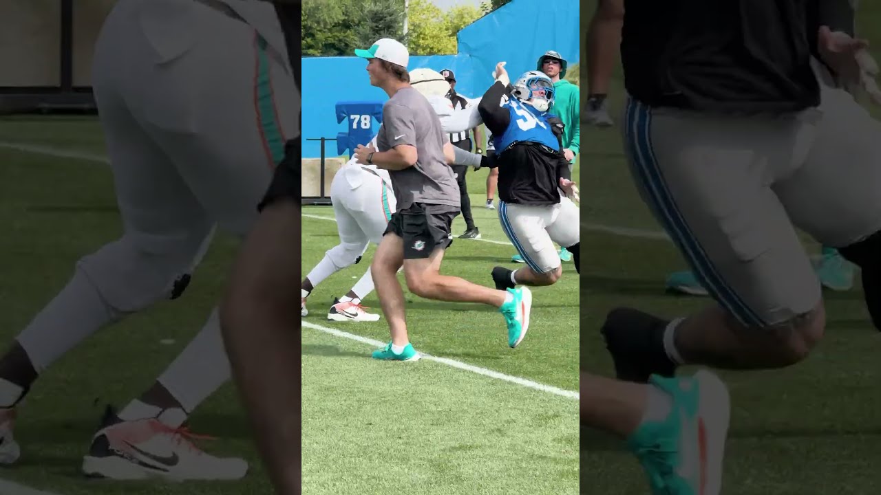 Us Vs Them Lions Dolphins 1 On 1s Detroit