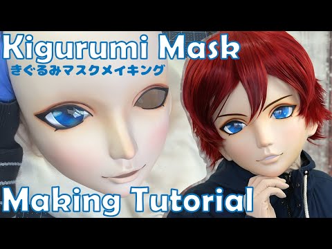 Kigurumi Mask Making Tutorial :Cosplay Guide ✨ Red-haired boy