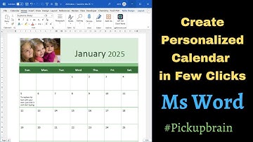 How to Design a Stunning Calendar in MS Word in Seconds | Quick & Easy Tutorial!