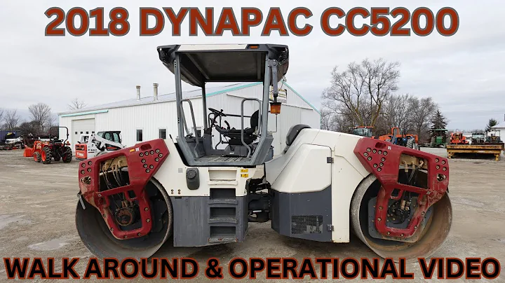 2018 Dynapac CC5200 Double Drum Vibratory Roller Walk Around & Operational Video    $19,900