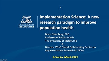 An introduction to implementation science research