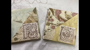 Tutorial mini ephemera trifold great for snail mail | stocking stuffers