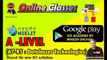 Nielit A level A7-R5 : Databases Technologies( Class #1) What is database?