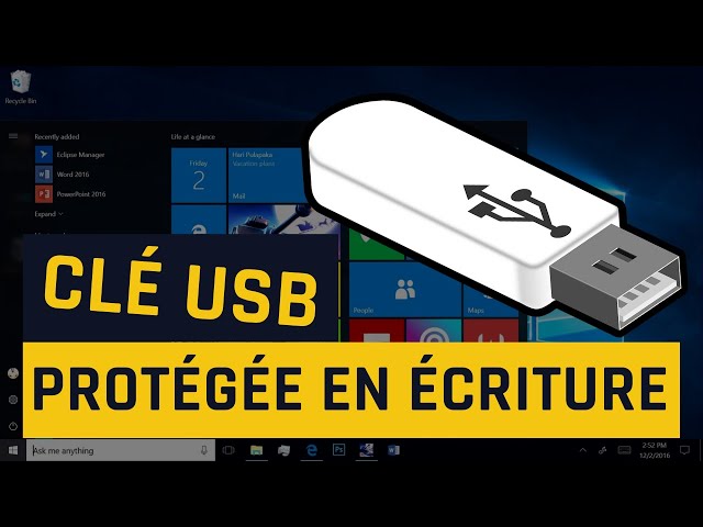 Clé USB protégée en écriture [3 Solutions] - YouTube