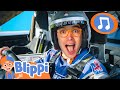 🏎️ Blippi&#39;s Racecar Song KARAOKE!🏎️ | BLIPPI MUSIC VIDEO | Sing Along With Me | Moonbug Kids Songs