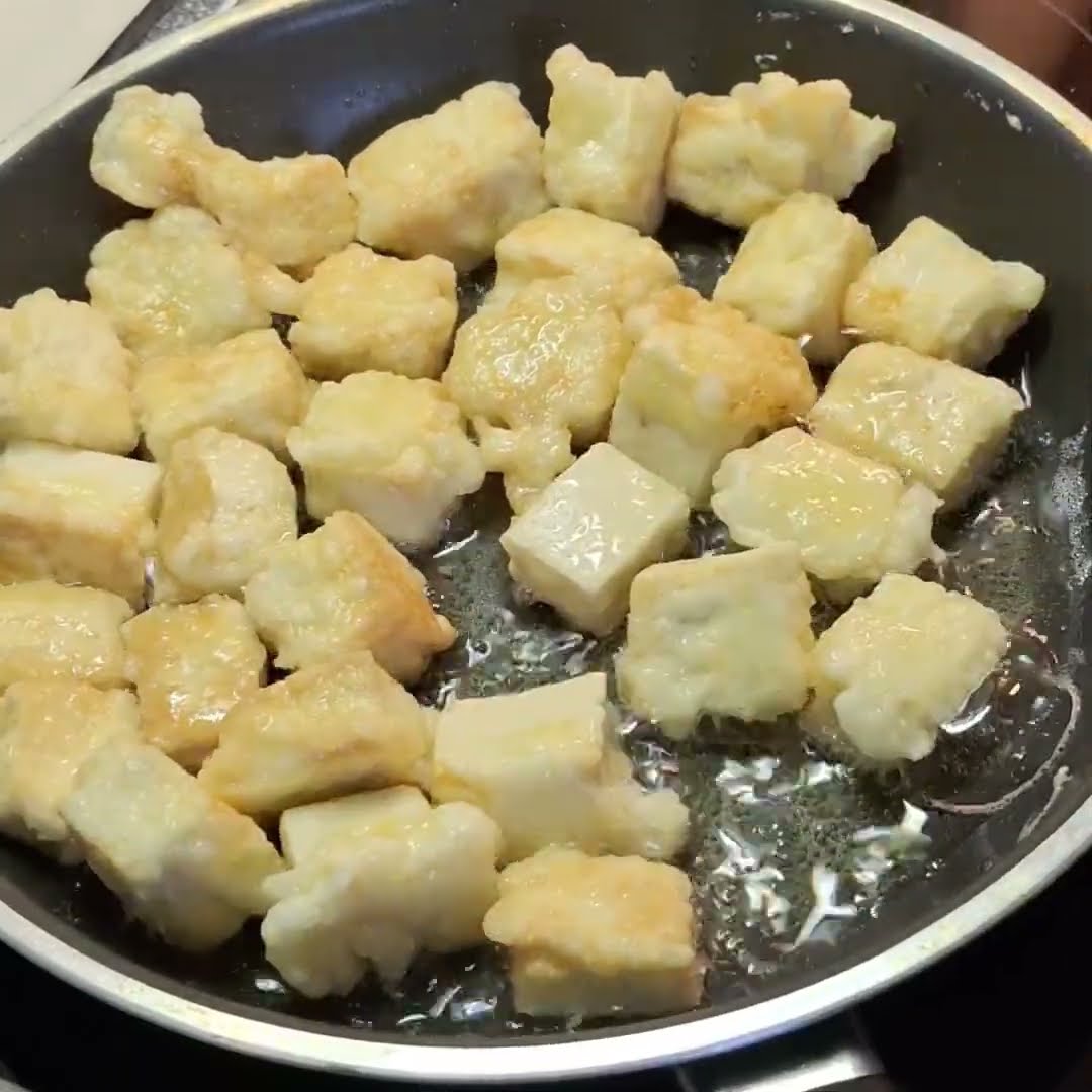 Tofu gebraten es schmeckt wie chicken Nugget. - YouTube
