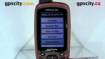 A look at track logs in the Garmin GPSMap 62S with GPSCity