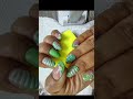 new green flowers nails #nailart #pressonnails #nails