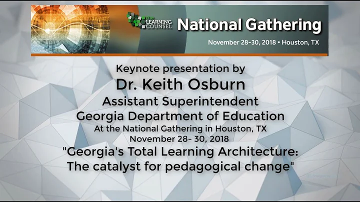 2018 National Gathering, Dr. Keith Osburn, Keynote...
