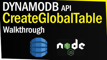 DynamoDB CreateGlobalTable API Walkthrough (NodeJS)