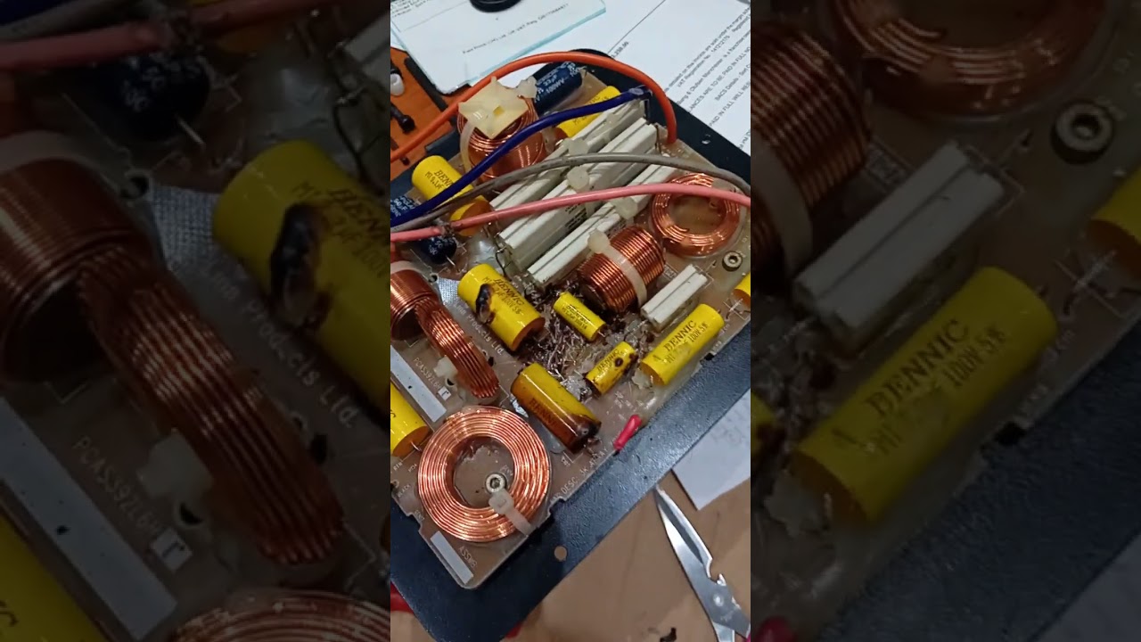 LINN BURNT OUT SPEAKER CROSS OVER REPAIR FIX LINN AKURATE 242