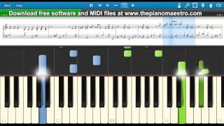 Worldwide - Big Time Rush -- Piano Lesson With Synthesia