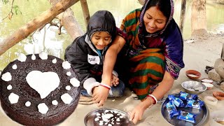 মাত্র 10টাকার বিস্কুট দিয়ে সবথেকে সহজ চুলায় তৈরি স্পঞ্জ কেক রেসিপি😳 oreo cake recipe||christmas cake