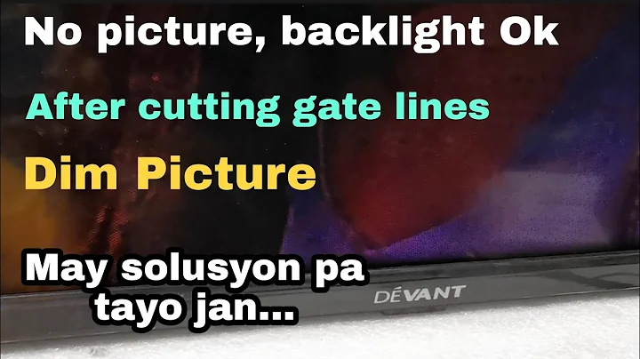 Devant 32" Smart tv,no Display but Good backlight/Troubleshooting Guide for Led Tv repair