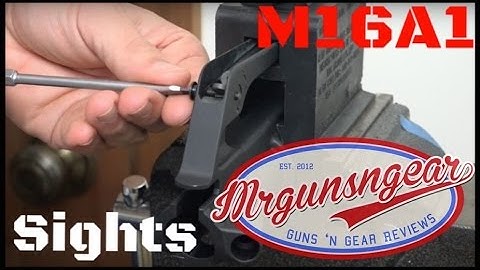 How To Install An AR-15 M16A1 Rear Sight (HD)