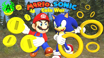 Mario Vs Sonic: Coin War Compilation