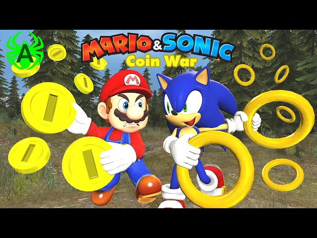 Mario Vs Sonic: Coin War Compilation class=