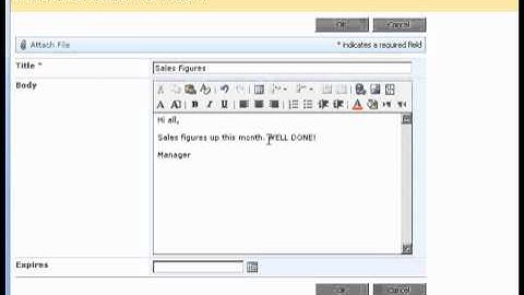 How to add an announcement in SharePoint
