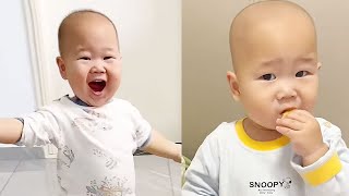 【超萌双胞胎】艾玛，摔倒了，好尴尬呀！【西西和柚柚呀】#funny #cutebaby #萌娃 #搞笑