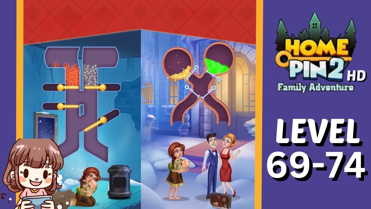 World Family みゆきページ② Home Pin 2 Level 69 70 71 72 73 74 Walkthrough - YouTube