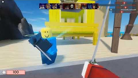 THIS SERVER IS HACKED...|knife only challenge|Roblox arsenal|