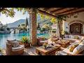 Luxury Seaside Pool Jazz Infinity Ocean View Calm Mediterranean Ambience 