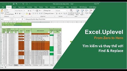 [Excel - From Zero to Hero] - Bài 37: Tìm kiếm và thay thế một cách nhanh chóng với Find & Replace
