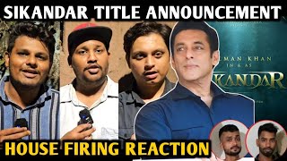 Salman Khan House Gun Firing | Sikandar Movie Title Announcement | Reaction By 3 Idiots & Struggler