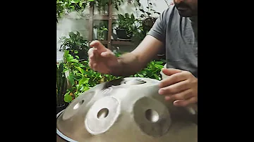 Hangdrum Handpan Rotation تنظیم مجدد قطعه دوران عرفان قوی قلب هنگ درام هندپن 