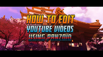 How to Edit With The PANZOID VIDEO EDITOR (2017/2018)