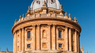 Panoramic View Of Radcliffe Camera Stock Video