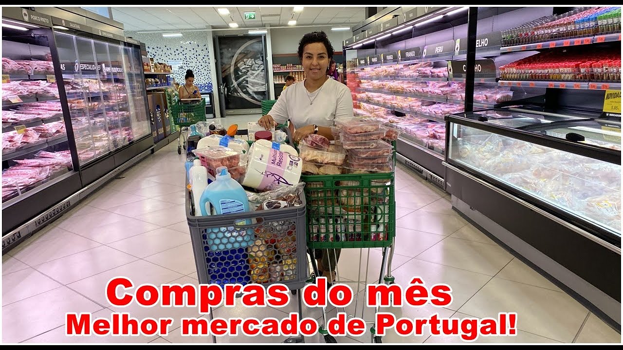 COMPRAS DO MÊS NO MERCADONA🛒| O melhor mercado de Portugal🇵🇹| CHOCADA COM O VALOR! Quanto gastei?