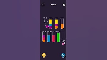 water color sort  medium level 18 gameplay   #puzzle #puzzlegame #puzzlegames #watersort #gameplay