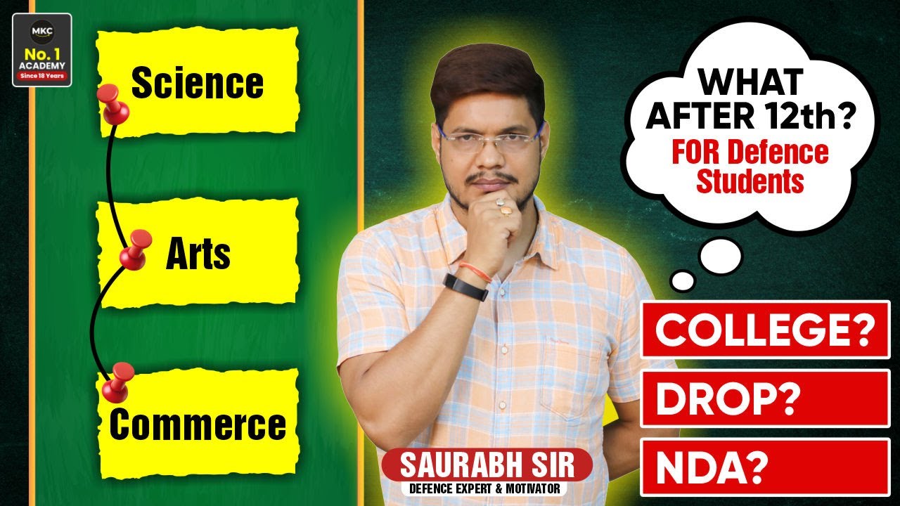 WHAT TO DO AFTER 12th?❓| Complete Career Roadmap for Defence Aspirants✔️By Saurabh Sir