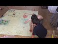 Fabian and Logan Playing - paper map - Indio House