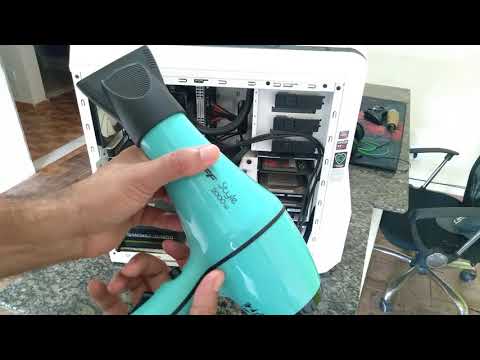 Vídeo: Você pode limpar um PC com um secador de cabelo?